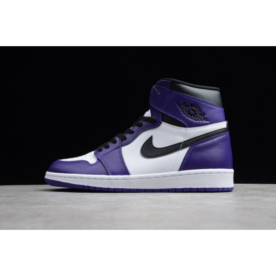 Jordan 1 Retro High Court Purple White Men's - 555088-500