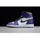 Jordan 1 Retro High Court Purple White Men's - 555088-500