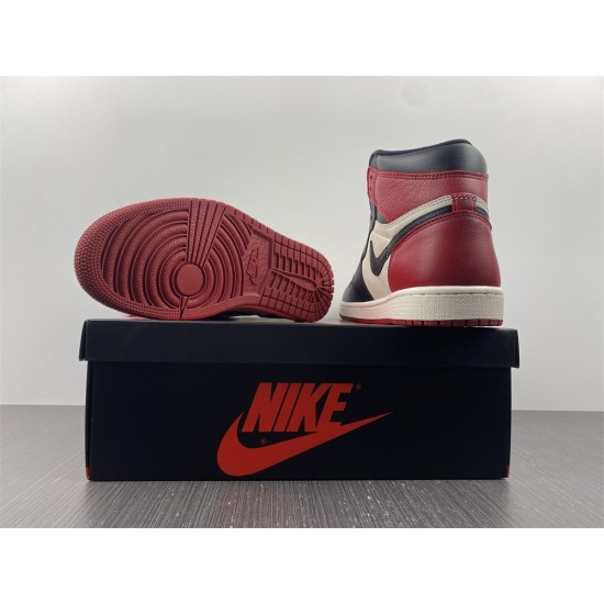 Jordan 1 Retro High Bred Toe Men's - 555088-610