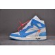 Jordan 1 Retro High Off-White University Blue Men's AQ0818-148