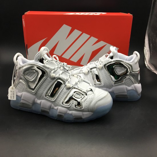 NIKE AIR MORE UPTEMPO CHROME WHITE 917593-100