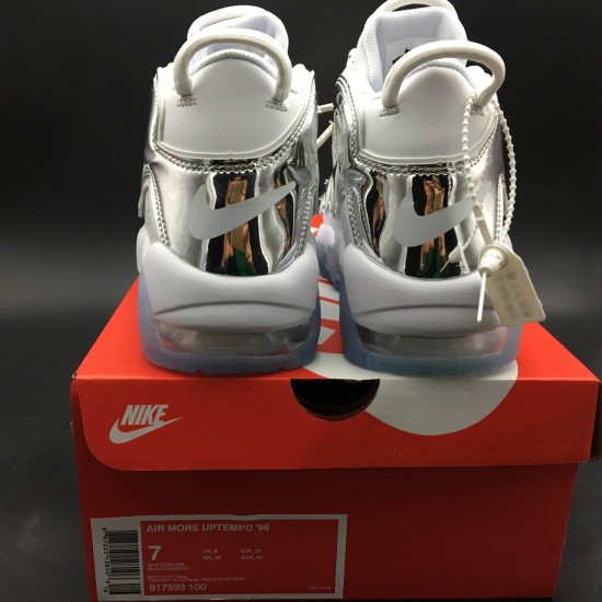 NIKE AIR MORE UPTEMPO CHROME WHITE 917593-100