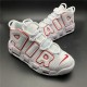 NIKE AIR MORE UPTEMPO WHITE VARSITY RED OUTLINE 415082-108