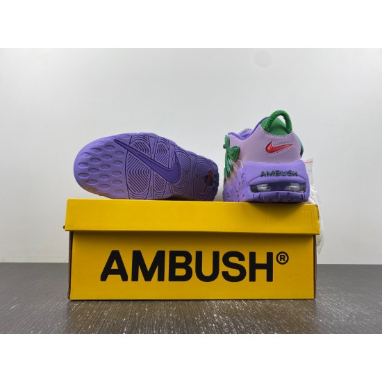 AMBUSH X NIKE AIR MORE UPTEMPO LOW LILAC FB1299-500