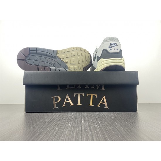 PATTA X NIKE AIR MAX 1 BLACK WHITE GREY DH1348-002