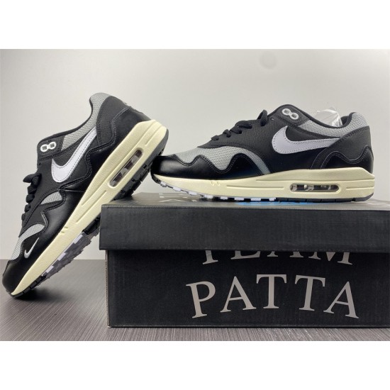 NIKE AIR MAX 1 PATTA WAVES BLACK (WITH BRACELET) DQ0299-001