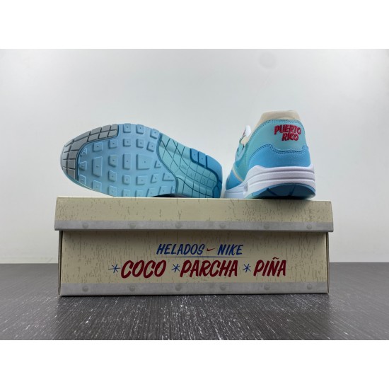 NIKE AIR MAX 1 PUERTO RICO BLUE GALE FD6955-400