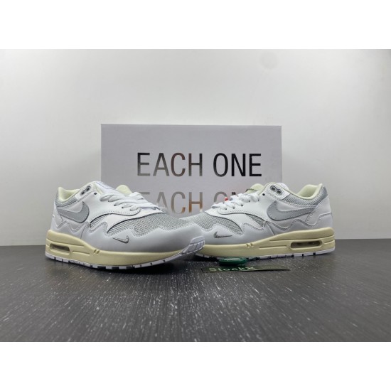 PATTA NIKE AIR MAX 1 WHITE SILVER DQ0299-100