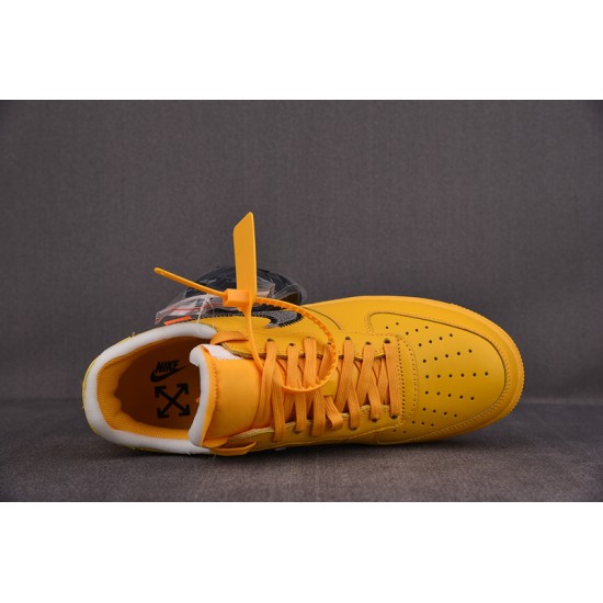 NIKE AIR FORCE 1 LOW OFW UNIVERSITY GOLD METALLIC SILVER DD1876-700