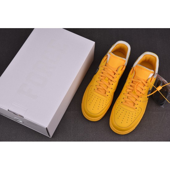 NIKE AIR FORCE 1 LOW OFW UNIVERSITY GOLD METALLIC SILVER DD1876-700