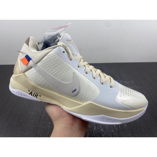 NIKE KOBE 5 PROTRO UNDEFEATED RICE WHITE DB4796-101