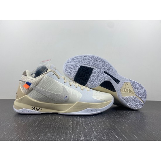 NIKE KOBE 5 PROTRO UNDEFEATED RICE WHITE DB4796-101