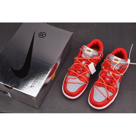 Off-White x Dunk Low 'University Red' - CT0856 600