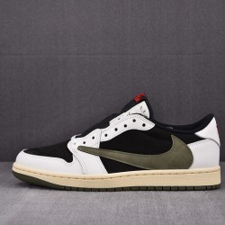 Jordan 1 Retro Low OG SP Travis Scott Olive (Women's) DZ4137-106