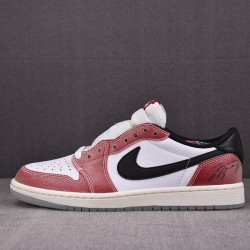 Air Jordan 1 Low OG x Trophy Room 'Red Black' FN0432-017