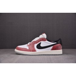 Air Jordan 1 Low OG x Trophy Room 'Red Black' FN0432-017