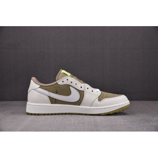 Travis Scott Air Jordan 1 Low Golf Olive FZ3124-200