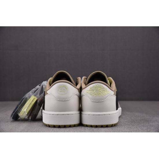 Travis Scott Air Jordan 1 Low Golf Olive FZ3124-200