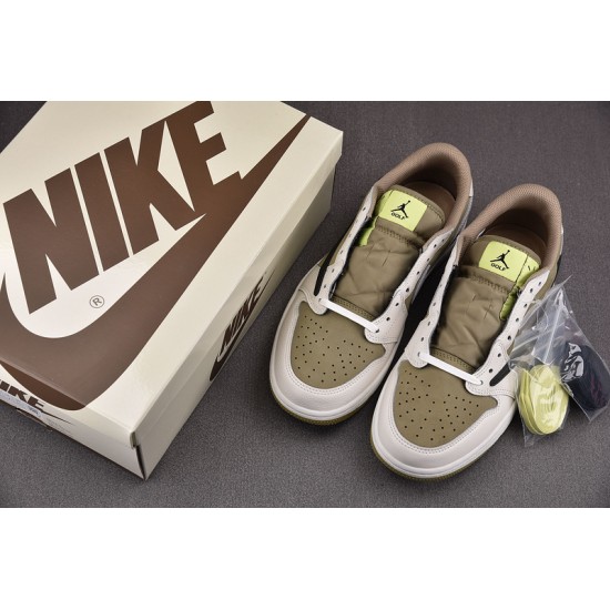 Travis Scott Air Jordan 1 Low Golf Olive FZ3124-200