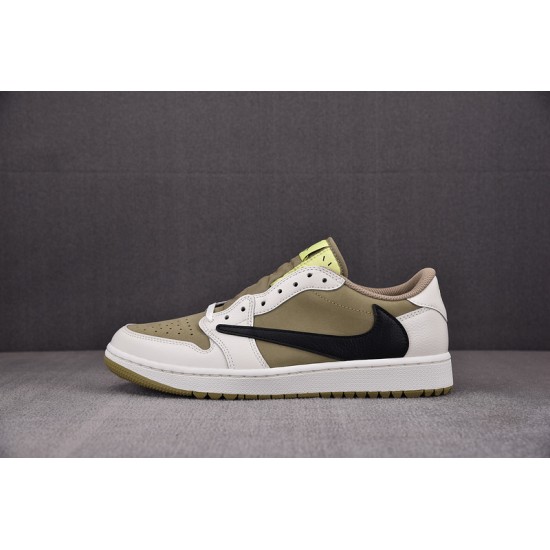 Travis Scott Air Jordan 1 Low Golf Olive FZ3124-200