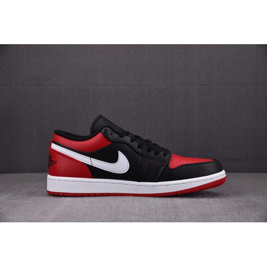 Jordan 1 Low Alternate Bred Toe Men's - 553558-066