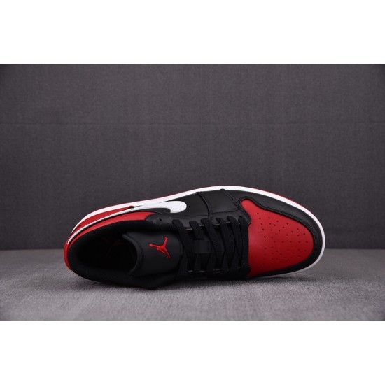 Jordan 1 Low Alternate Bred Toe Men's - 553558-066