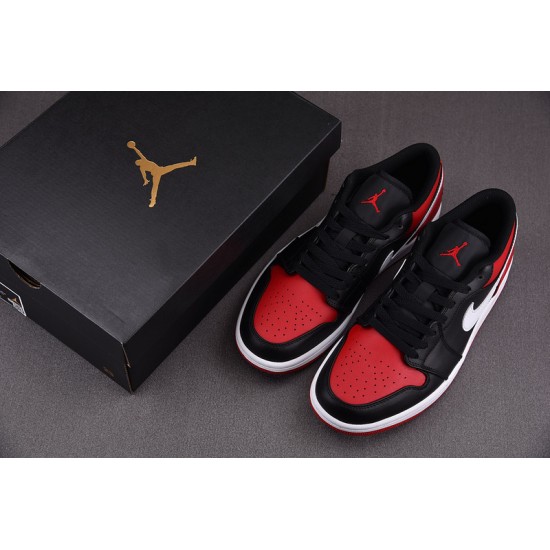 Jordan 1 Low Alternate Bred Toe Men's - 553558-066