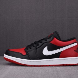 Jordan 1 Low Alternate Bred Toe Men's - 553558-066