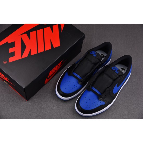 Air Jordan 1 Retro Low OG 'Royal' - 705329 004 - Black