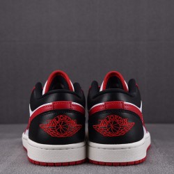 Jordan 1 Low Reverse Black Toe (Women's) - DC0774-160