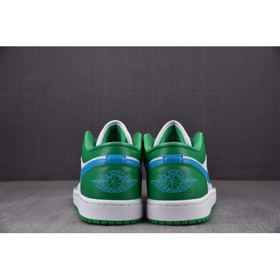 Jordan 1 Low Lucky Green Aquatone (Women's) DC0774-304