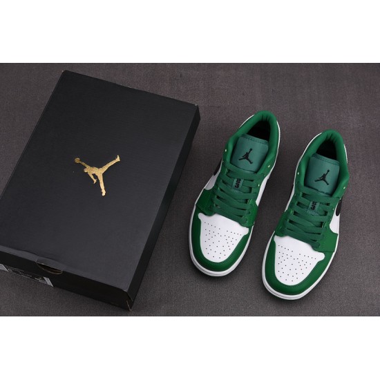 Jordan 1 Low Pine Green Men's - 553558-301