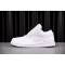 Jordan 1 Low Triple White Tumbled Leather Men's 553558-130