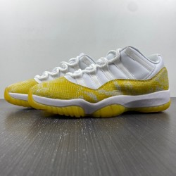 AIR JORDAN 11 LOW WMNS “YELLOW SNAKESKIN” AH7860-107