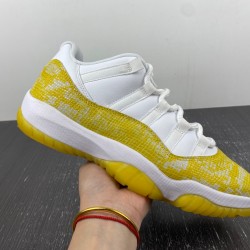 AIR JORDAN 11 LOW WMNS “YELLOW SNAKESKIN” AH7860-107