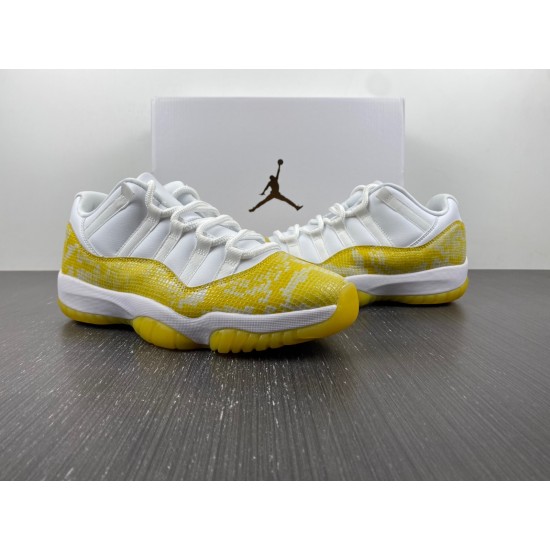 AIR JORDAN 11 LOW WMNS “YELLOW SNAKESKIN” AH7860-107